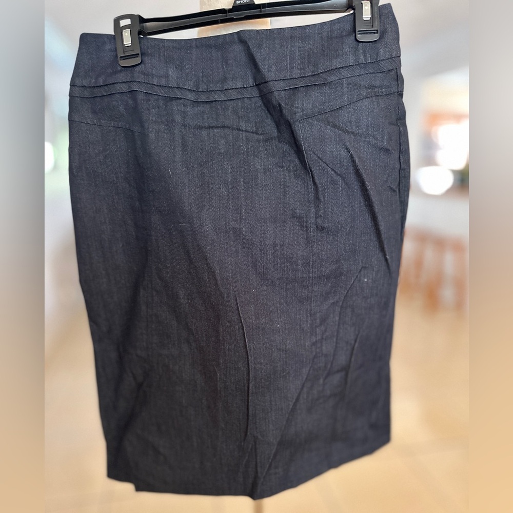 New York & Company Gray Pencil Skirt Knee-Length Work